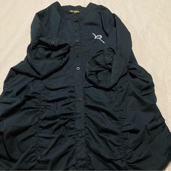 Vintage Rocawear Black‎ Women’s Shirt with Side Ruching and Bedazzled Back - Picture 14 of 14